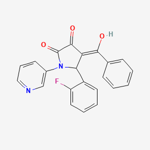 5-(2-fluorophenyl)-3-hydroxy-4-(phenylcarbonyl)-1-(pyridin-3-yl)-1,5-dihydro-2H-pyrrol-2-one