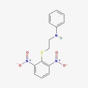 N-{2-[(2,6-dinitrophenyl)sulfanyl]ethyl}aniline