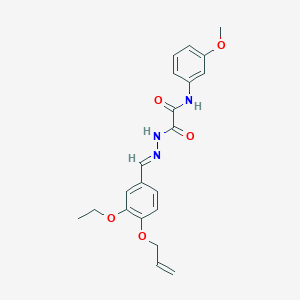 2-{(2E)-2-[3-ethoxy-4-(prop-2-en-1-yloxy)benzylidene]hydrazinyl}-N-(3-methoxyphenyl)-2-oxoacetamide