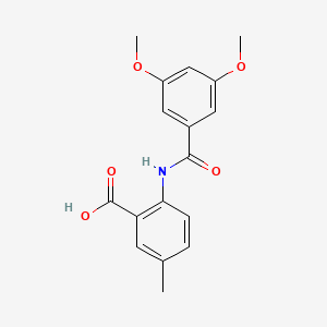 2-[(3,5-Dimethoxybenzoyl)amino]-5-methylbenzoic acid