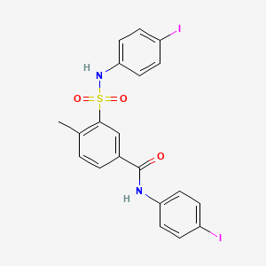 N-(4-iodophenyl)-3-[(4-iodophenyl)sulfamoyl]-4-methylbenzamide