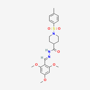 1-[(4-methylphenyl)sulfonyl]-N'-[(E)-(2,4,6-trimethoxyphenyl)methylidene]piperidine-4-carbohydrazide