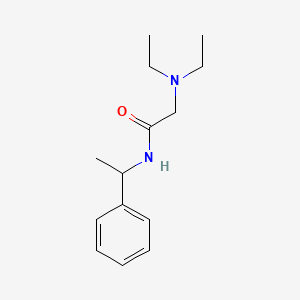 Acetamide, 2-(diethylamino)-N-(1-phenylethyl)-