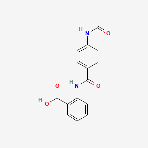 2-({[4-(Acetylamino)phenyl]carbonyl}amino)-5-methylbenzoic acid