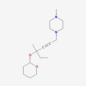 1-methyl-4-[4-methyl-4-(tetrahydro-2H-pyran-2-yloxy)hex-2-yn-1-yl]piperazine