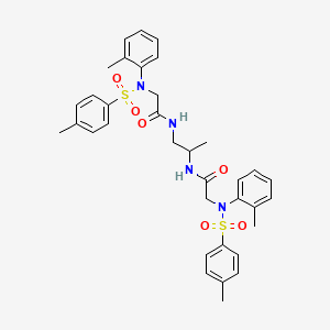 N,N'-propane-1,2-diylbis(2-{(2-methylphenyl)[(4-methylphenyl)sulfonyl]amino}acetamide) (non-preferred name)