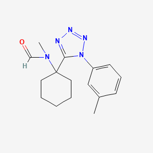 molecular formula C16H21N5O B11101046 N-methyl-N-{1-[1-(3-methylphenyl)-1H-tetrazol-5-yl]cyclohexyl}formamide 