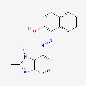 1-[(E)-(1,2-dimethyl-1H-benzimidazol-7-yl)diazenyl]naphthalen-2-ol