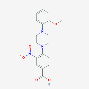 4-[4-(2-Methoxyphenyl)piperazin-1-yl]-3-nitrobenzoic acid