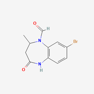 8-bromo-2-methyl-4-oxo-2,3,4,5-tetrahydro-1H-1,5-benzodiazepine-1-carbaldehyde