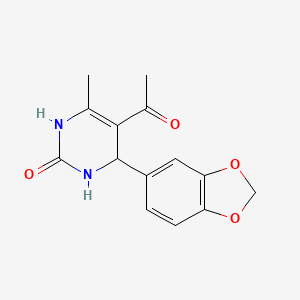 5-Acetyl-4-benzo[1,3]dioxol-5-yl-6-methyl-3,4-dihydro-1H-pyrimidin-2-one