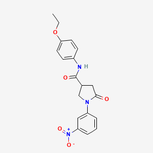 N-(4-ethoxyphenyl)-1-(3-nitrophenyl)-5-oxopyrrolidine-3-carboxamide