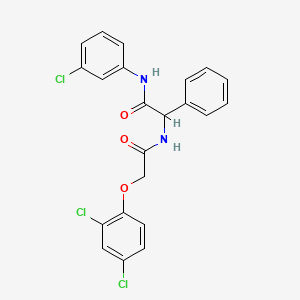 N-(3-chlorophenyl)-2-{[(2,4-dichlorophenoxy)acetyl]amino}-2-phenylacetamide