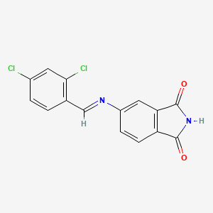 Isoindole-1,3(2H)-dione, 5-(2,4-dichlorobenzylidenamino)-