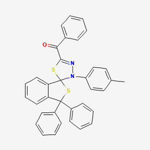 [3'-(4-methylphenyl)-3,3-diphenyl-3H,3'H-spiro[2-benzothiophene-1,2'-[1,3,4]thiadiazol]-5'-yl](phenyl)methanone