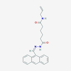 molecular formula C24H25N3O2 B11101170 N-Allyl-6-{2-[(Z)-1-(9-anthryl)methylidene]hydrazino}-6-oxohexanamide 