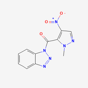 1H-benzotriazol-1-yl(1-methyl-4-nitro-1H-pyrazol-5-yl)methanone