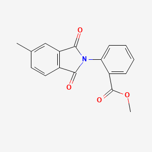 molecular formula C17H13NO4 B11101244 methyl 2-(5-methyl-1,3-dioxo-1,3-dihydro-2H-isoindol-2-yl)benzoate CAS No. 329929-51-3