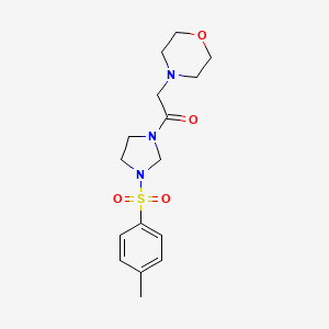 4-(2-{3-[(4-Methylphenyl)sulfonyl]imidazolidin-1-yl}-2-oxoethyl)morpholine