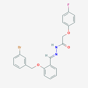 N'-[(E)-{2-[(3-bromobenzyl)oxy]phenyl}methylidene]-2-(4-fluorophenoxy)acetohydrazide