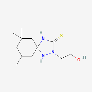 2-(2-Hydroxyethyl)-7,7,9-trimethyl-1,2,4-triazaspiro[4.5]decane-3-thione