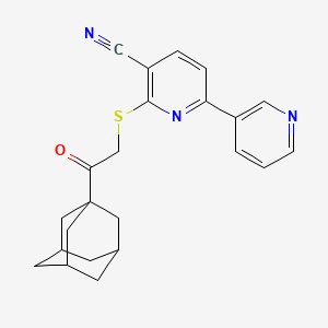 6-{[2-(1-Adamantyl)-2-oxoethyl]thio}-2,3'-bipyridine-5-carbonitrile