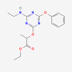 Ethyl 2-{[4-(ethylamino)-6-phenoxy-1,3,5-triazin-2-yl]oxy}propanoate