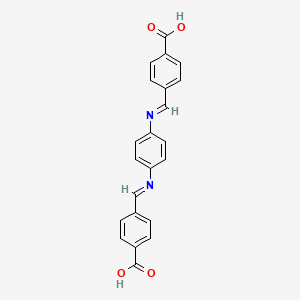 4,4'-{benzene-1,4-diylbis[nitrilo(E)methylylidene]}dibenzoic acid