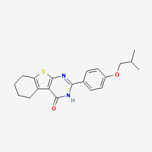 2-[4-(2-Methylpropoxy)phenyl]-5,6,7,8-tetrahydro[1]benzothieno[2,3-d]pyrimidin-4-ol