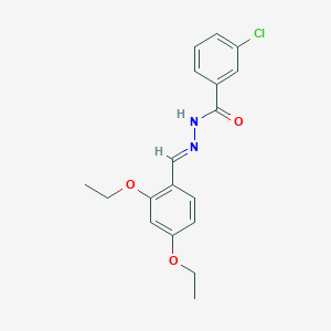 3-chloro-N'-[(E)-(2,4-diethoxyphenyl)methylidene]benzohydrazide