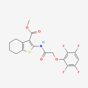 Methyl 2-{[(2,3,5,6-tetrafluorophenoxy)acetyl]amino}-4,5,6,7-tetrahydro-1-benzothiophene-3-carboxylate