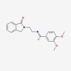 2-(2-{[(E)-(3,4-dimethoxyphenyl)methylidene]amino}ethyl)-2,3-dihydro-1H-isoindol-1-one