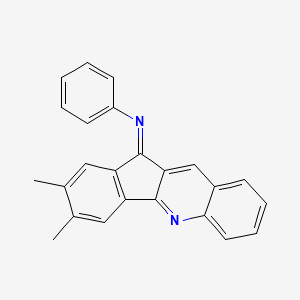 N-[(11Z)-2,3-dimethyl-11H-indeno[1,2-b]quinolin-11-ylidene]aniline