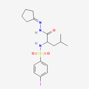 N-{1-[(2-Cyclopentylidenhydrazino)carbonyl]-3-methylbutyl}-4-iodo-1-benzenesulfonamide