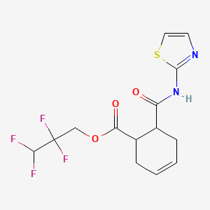 2,2,3,3-Tetrafluoropropyl 6-(1,3-thiazol-2-ylcarbamoyl)cyclohex-3-ene-1-carboxylate