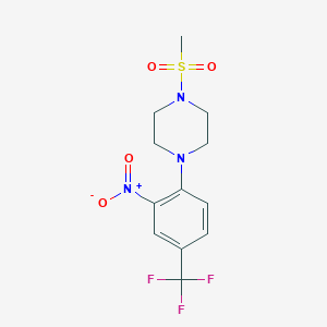 1-Methanesulfonyl-4-[2-nitro-4-(trifluoromethyl)phenyl]piperazine