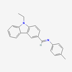 N-[(E)-(9-ethyl-9H-carbazol-3-yl)methylidene]-4-methylaniline