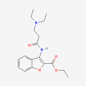 Ethyl 3-{[3-(diethylamino)propanoyl]amino}-1-benzofuran-2-carboxylate