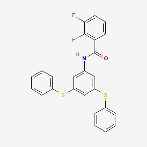 N-[3,5-bis(phenylsulfanyl)phenyl]-2,3-difluorobenzamide