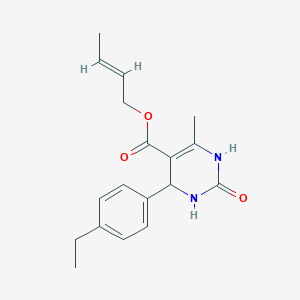 (2E)-but-2-en-1-yl 4-(4-ethylphenyl)-6-methyl-2-oxo-1,2,3,4-tetrahydropyrimidine-5-carboxylate