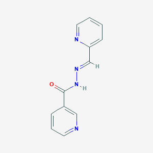 molecular formula C12H10N4O B11101786 Nicotinic acid hydrazide, N-(2-pyridylmethylene)- 