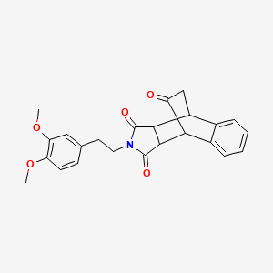 2-[2-(3,4-dimethoxyphenyl)ethyl]-3a,4,9,9a-tetrahydro-1H-4,9-ethanobenzo[f]isoindole-1,3,10(2H)-trione