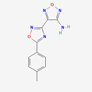 4-[5-(4-Methylphenyl)-1,2,4-oxadiazol-3-yl]-1,2,5-oxadiazol-3-amine