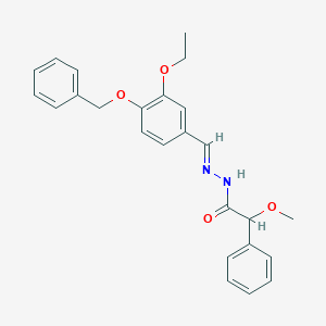 N'-{(E)-[4-(benzyloxy)-3-ethoxyphenyl]methylidene}-2-methoxy-2-phenylacetohydrazide