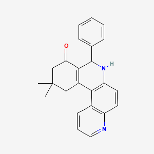 11,11-Dimethyl-8-phenyl-8,10,11,12-tetrahydrobenzo[a][4,7]phenanthrolin-9(7H)-one