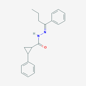 molecular formula C20H22N2O B11101938 2-phenyl-N'-[(1E)-1-phenylbutylidene]cyclopropanecarbohydrazide 