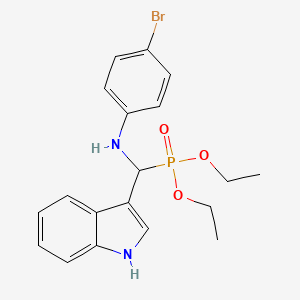 diethyl {[(4-bromophenyl)amino](1H-indol-3-yl)methyl}phosphonate