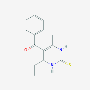 (4-Ethyl-6-methyl-2-thioxo-1,2,3,4-tetrahydropyrimidin-5-yl)(phenyl)methanone