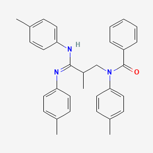 N-{(3Z)-2-methyl-3-[(4-methylphenyl)amino]-3-[(4-methylphenyl)imino]propyl}-N-(4-methylphenyl)benzamide