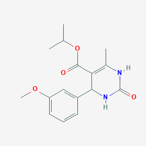 Propan-2-yl 4-(3-methoxyphenyl)-6-methyl-2-oxo-1,2,3,4-tetrahydropyrimidine-5-carboxylate